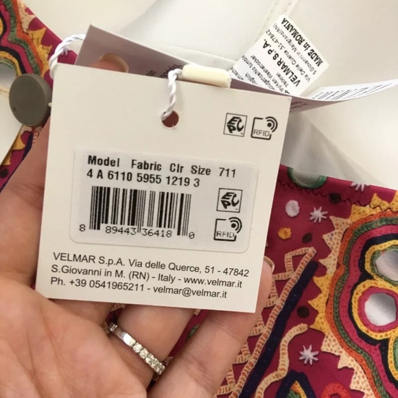 Moschino Multi Swim One-Piece 36 Medium Swim $295 - Picture 3 of 4